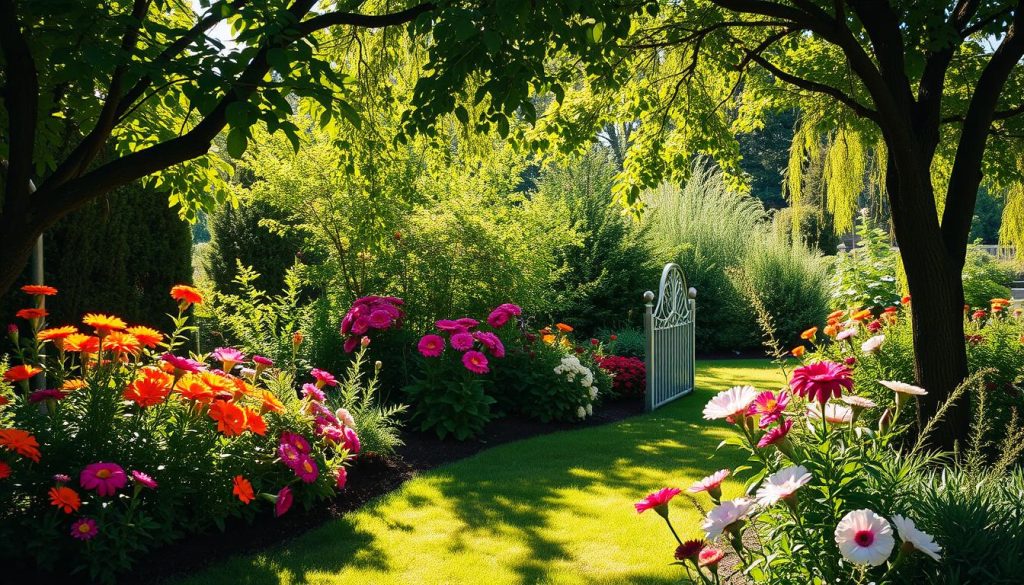 Choosing the right location for flower garden