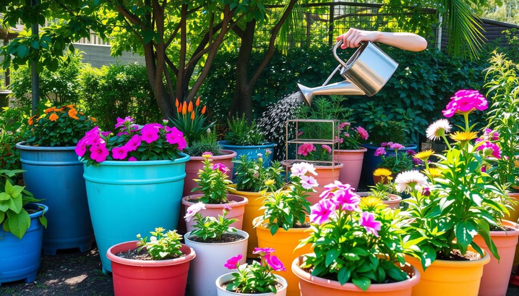 container watering