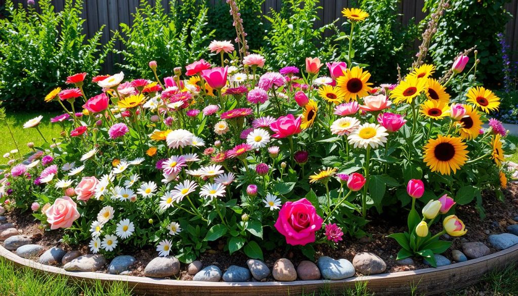 create a flower bed