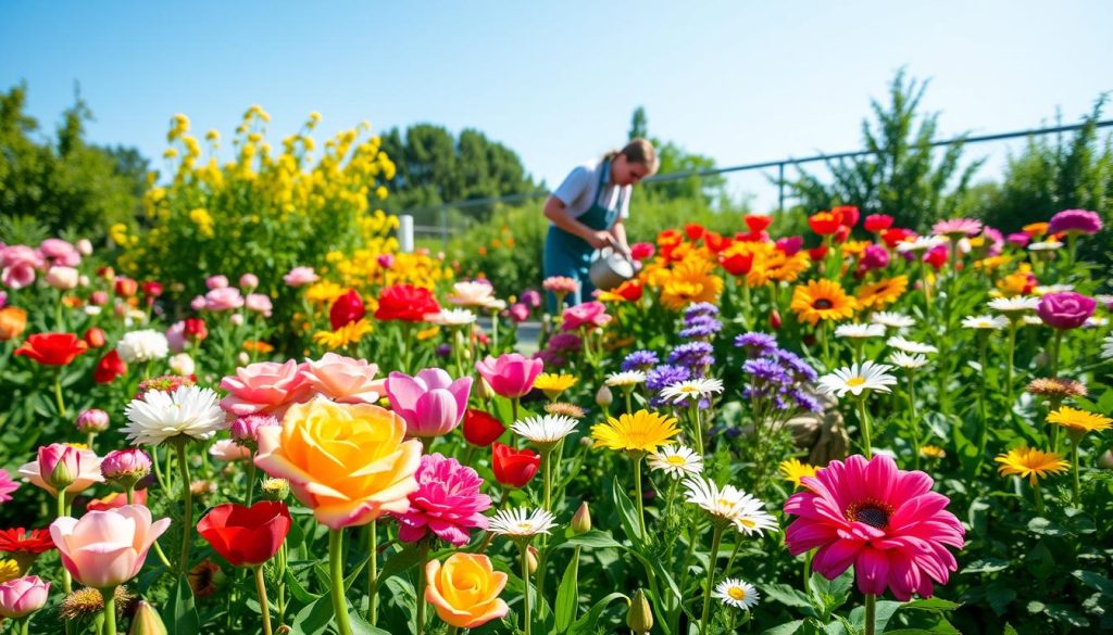 flower garden maintenance