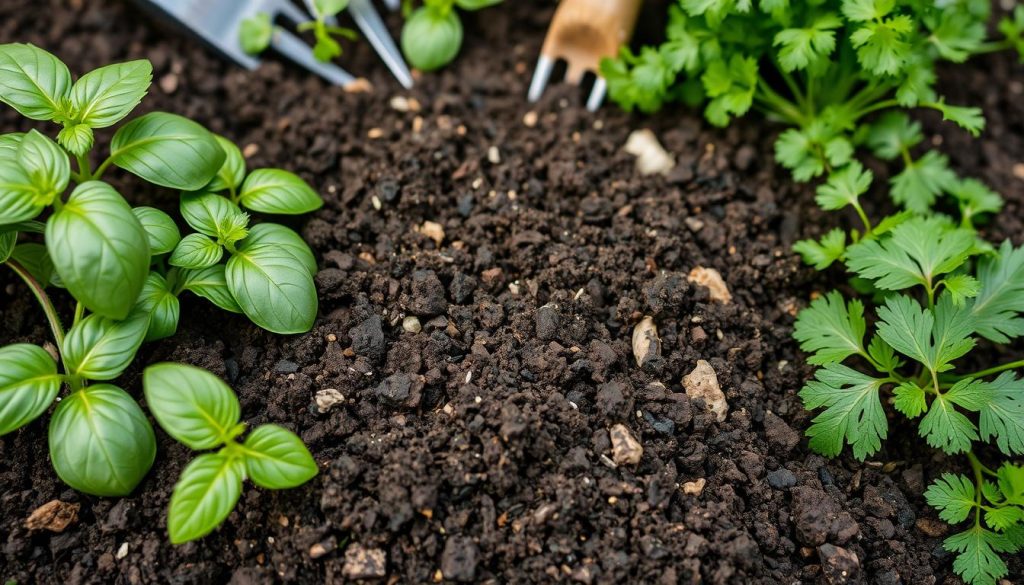 herb garden soil