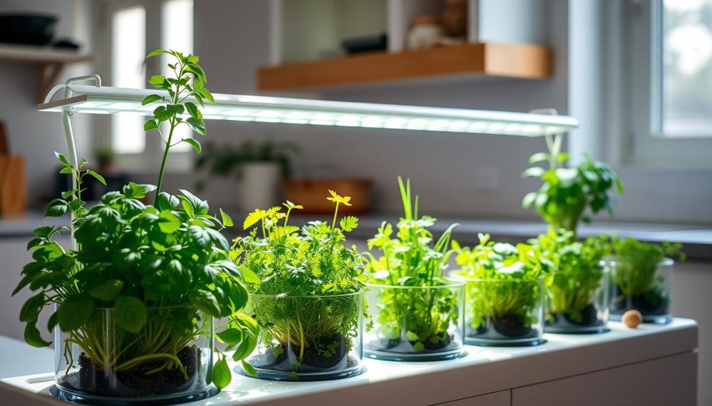 indoor hydroponic herb garden