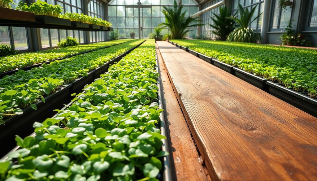 sustainable microgreen production